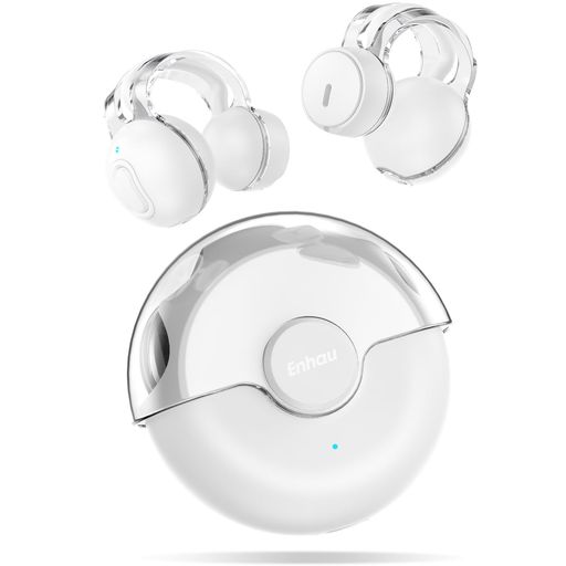Inner Ear Type - 【2024革新のイヤーカフ体験】耳を塞がないイヤホン骨伝導イヤホンのオープンイヤーヘッドホン空気伝導イヤーカフイヤホン58H長時間再生EDR搭載ENCノイズキャンオープンイヤーイヤホンip…