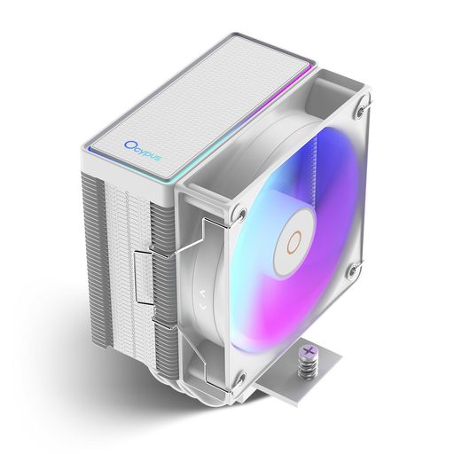 GammaA40ARGBWHCPUクーラー100mmPWMファン133mm高シングルタワーCPUクーラー4銅ヒートパイプARGB機能ファンシートップカバーIntelLGA115X/1200/1700/1851&AMD