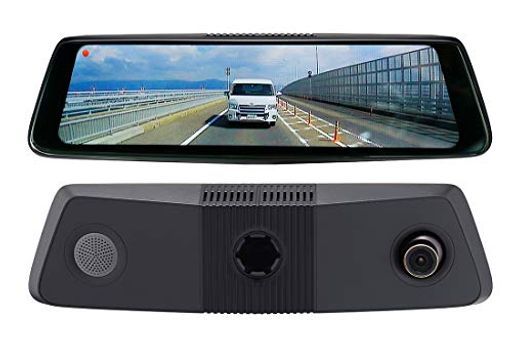 SOLING(ソーリン)前後2カメラドライブレコーダー搭載スマートルームミラーSL3118SMDフルHD9.88インチタッチパネルワンタッチ室内ミラー切り替えmicroSDHC(8GB)付属Gセンサー駐車監視機能日英中言…