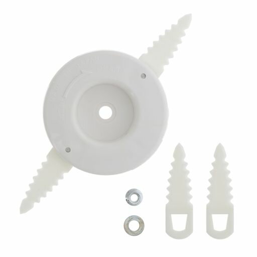 高儀(Takagi)EARTHMANCLEANWHITE充電式刈払機用ブレードカッター日本製付属ブレード4枚入内径25.4mm充電式刈払機18V 36V推奨エンジン式刈払機にも対応カッターベース草刈機刈払機アクセサリ