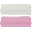 Frcolorネイル用アームレスト手の枕腕枕ハンドピロージェルネイルまくらソフトレザーネイルピローパッドハンドクッション手サポートネイルアート美容院美容室DIY業務用2個セットピンク白