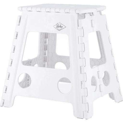 不二貿易折りたたみ椅子アウトドア軽量踏み台折畳みコンパクトステップスツール釣りキャンプ花火大会幅39x奥行33x高さ39cmホワイトアウトドアコンパクトスツール86076