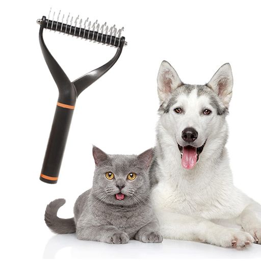 Other - RICISUNG犬/猫毛玉取りペットコーム美容毛玉&ムダ毛取りコームステンレス犬/猫ブラシ抜け毛厚い髪結び除去犬用猫用長毛短毛兼用(両面)