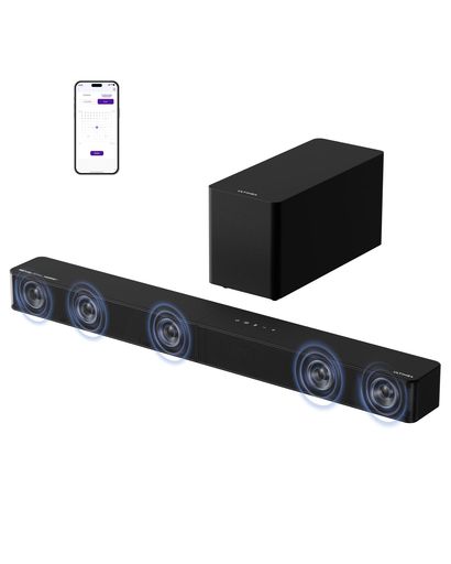 【5.1chDolbyAtmos没入サウンド】全新登場のサウンドバーPoseidonM60が、本格DolbyAtmosと5.1chサラウンドを、約1分の簡単設置で実現。5基の内蔵スピーカー(両側面発振ドライバー含む)が、リアスピーカーなしでも広がる臨場感のある音場を創出。DSP制御による0.5ms未満の超低遅延で、劇場のような没入感を味わえます。 【300Wパワー&amp;6ドライバー】精密調整された5基のフルレンジドライバーと専用木製サブウーファーが、ピーク300Wの部屋を包み込む大迫力サウンドを生み出します。45Hz–18kHzの周波数特性と最大99dBの音圧で、細やかなニュアンスから爆発音まで忠実に再現。 【VoiceMX技術音声強化】独自VoiceMXテクノロジーがDSPアルゴリズムで音声周波数をリアルタイム抽出・強調。小さな音量や大迫力のシーンでも、会話が背景音やBGMに妨げられることなく、くっきりと聞き取れます。