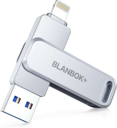USB3.0高速データ移行・バックアップ・写真保存大容量BLANBOK+USBメモリ512GB3in1Phone外付けメモリLightning/Type-C/USB-A対応Phone/Pad/Android/PC用(2.0)