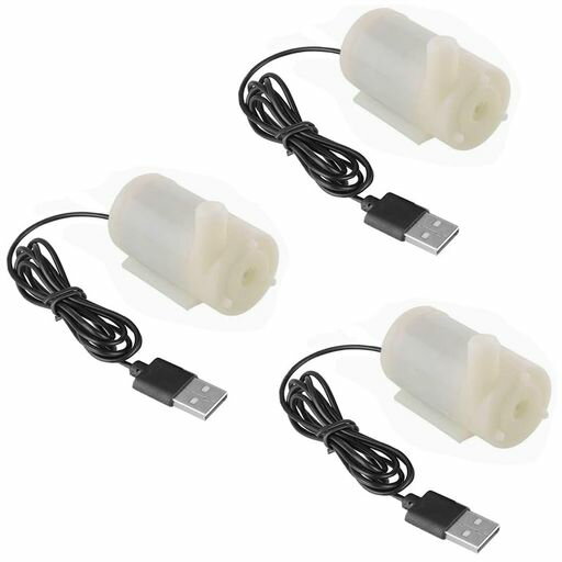 【3個セット】USB給電静音小型水中ポンプDC3...の商品画像