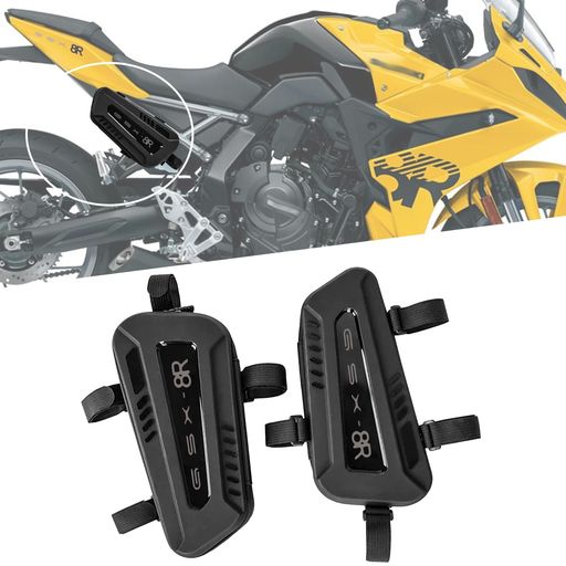Saddle Bag - HUANGCJCJForGSX-8RGSX-8S2025バイク用サドルバッグ防水トライアングルフレームバッグハードシェルサイドハンギングバッグシートチューブアクセサリー収納バッグGSX-8RGSX8S2023-2026+