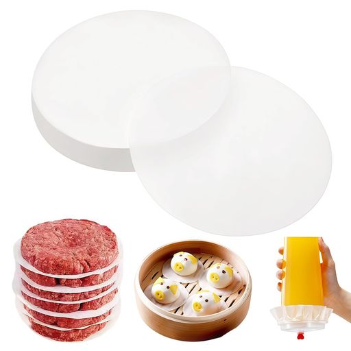 【パッケージ内容】🥩 セット内容はハンバーガーパティペーパー200枚で、直径8cm、10cm、12cm、15cmが各50枚ずつ入っています。 【優れた材質】🥩 このオーブンペーパーは、厳選されたパルプ原料を使用し、高い密度と強度を実現。一枚一枚丁寧に仕上げることで、調理中に破れにくく、安定した品質を保証します。 【耐油・耐熱】🥩 両面シリコンコーティングにより、優れた耐熱性と耐油性を実現しています。油の染み出しをしっかりガードし、食材が天板や蒸し器に張り付くことを防ぎます。 【時間と労力を節約】🥩 この敷き紙は使い捨てタイプなので、使用後は洗う手間がなく、そのまま捨てるだけで片付けが完了します。清潔に使えるだけでなく、お弁当作りやホームベーキング、パーティーなどあらゆる場面でスピーディーに使えて、キッチンの時短に役立ちます。 【多機能使用】🥩 このハンバーガーシートは、お肉のくっつき防止はもちろん、ケーキやクッキーのベイキング、バーベキュー、肉まんを蒸す時など、幅広い料理に対応。オーブンや蒸し器で使えるマルチシートで、毎日の料理からアウトドアまで大活躍します。