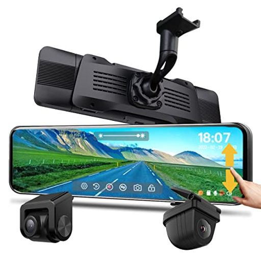 【V2.0唯一2kズーム フロントカメラ分離式 純正ミラー交換】ニコマクNikoMakuドライブレコーダーミラー型AS-J3無段階ズーム搭載Type-C11インチ前後カメラ分離HDRデジタルインナーミラー