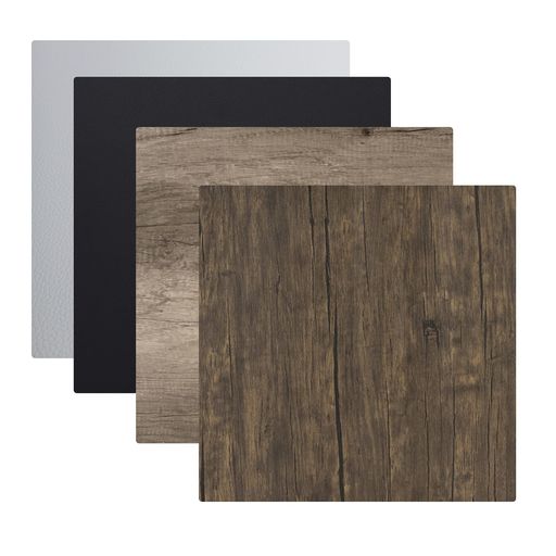 Meking背景ボード60x60cm撮影背景シートバックグラウンド両面異なる仕様撮影用写真撮影カラーフルー商品撮影美食撮影雑誌撮影など適用バックル付き2枚セット4色セット(木目柄/ブラック/ホ…