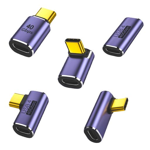 usbc l字 タイプc 変換アダプター 40Gbps高速転送 100W/5A急速充電 8K@60Hz映像出...