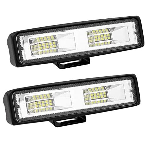 Ygmylandbb作業灯ワークライトLEDライトバー20Wスポットランプ前照灯led車12v-24v広角照明拡散タイプバックデッキ夜釣り2個入り(1)