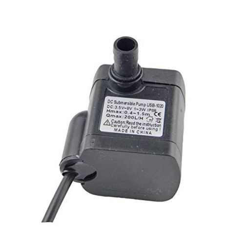 CHANCSリフト USB-1020 200L/H DCミニ水中ウォーターポンプ3.5-9V、USB電源用USB付き