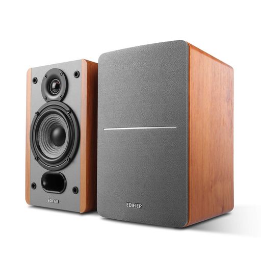 Speaker - EdifierP122ウェイブックシェルフスピーカーパッシブスピーカー(ペア)-デスクトップpcスピーカー木製-壁掛けブラケット内蔵、ホーム、カラオケ、スタジオ、音楽用(レシーバー/アンプは別…