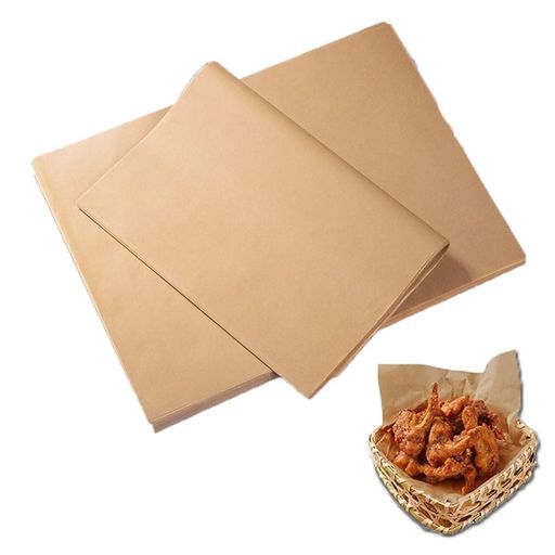 クッキングシート 未晒クラフト紙 天ぷら敷紙 クッキングシート 無漂白 未晒クラフト紙 耐油 耐熱 剥離性 ベーキング 料理 グリル フライ 蒸し【100枚入り 20cmx30cm】