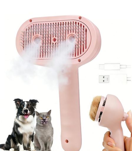 CCEE 猫 ブラシ 犬 ブラシ スチームブラシ 長毛・短毛猫対応 スリッカーブラシ ブ...