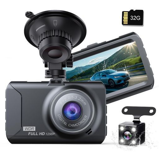 2026版 ドライブレコーダー 小型 前後2カメラ ドラレコ 車載カメラ 3インチ液晶画面 1080PフルHD 170度広角 HDR/WDR画像補正技術 上書き録画 常時録画 動体検知 夜間撮影 エンジン連動 回路保護 …