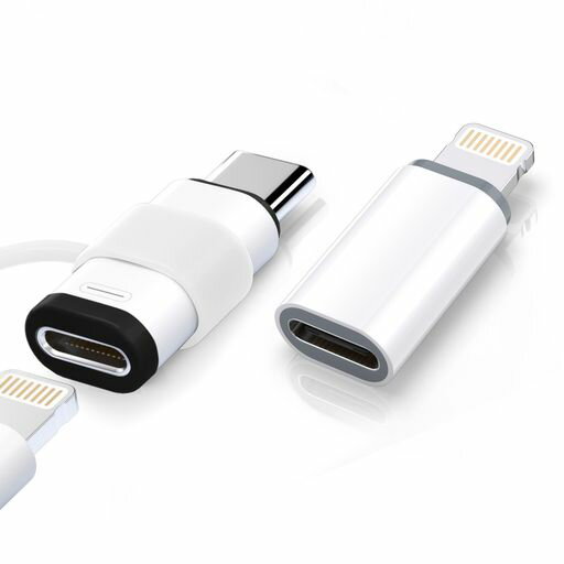 iCarezライトニングタイプc変換用アダプタ(2個セット)480Mbpsデータ転送/27WPD急速...