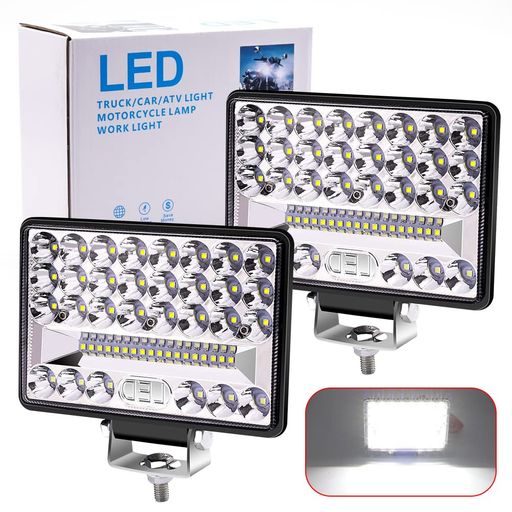 ❤【信じられないほどの明るさ】48連3WLEDチップを搭載しており、低消費電力、超高輝度で悪天候でも視認性に優れています。 ❤【高性能】IP67防水オフロードライトは、耐久性のあるPCレンズと6306航空機耐性アルミニウム合金シェルを使用して、高い耐摩耗性と熱伝導率、より速くより効率的に熱を放散します! ❤【優れた放熱性】大きなヒートシンクは、LEDを最も効果的な発光状態に保ち、安定した照明効果を実現します。50000時間以上の長寿命、従来型と比べて、数十倍以上の使用寿命を延長します! ❤【幅広い用途】トラック、船、バス、ボート、消防車、フォークリフトなど、色々車種に対応できます。ガーデン照明、裏庭の照明などにも使用可能。 ❤【パッケージ内容】2*144WLEDワークライト、取り付けブラケット、取り付けネジ。取り付けが簡単。