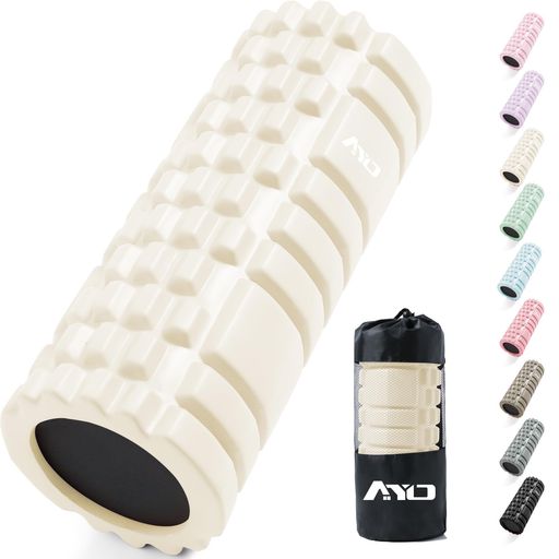 フォームローラー AYO 筋膜リリースローラー【中実一体構造・耐荷重500kg】 ヨガス...
