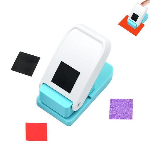 Rakuten - Sedivenハンドメイドクラフトパンチスクラップブッキング25mmx25mmサイズスクエアクラフトレバーパンチエンボスパンチミニファンシーパンチ(正方形)