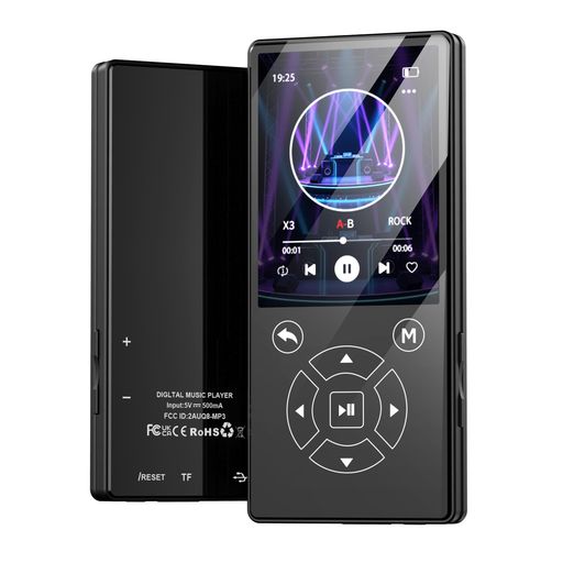 Qosea MP3 プレーヤー 内蔵 64GB Bluetooth5.0 HiFi スピーカー内蔵 2.4 インチ画...