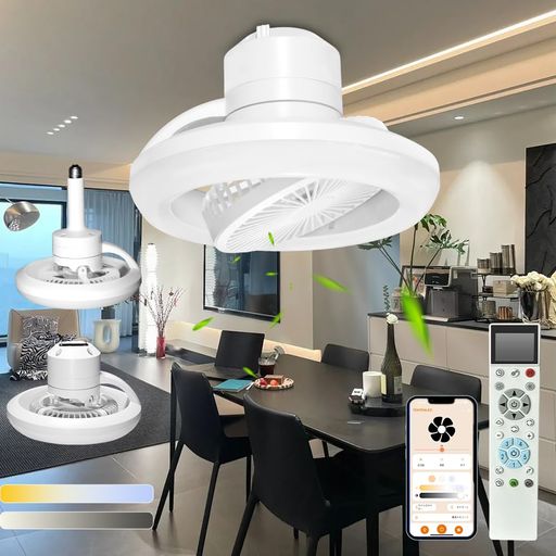 樂天商城 - 【Alexa・GoogleHome対応】LEDシーリングファンライト調光調色常夜灯6畳8畳20W4000lm高輝度省エネシーリングライトファン付き照明360°自動首振リ天井照明&サーキュレーター一体型天井扇風機