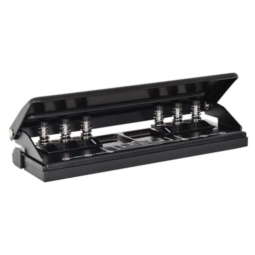 Other - 6穴パンチ手帳用移動式穴あけパンチ6穴バインダー式用紙サイズガイドA4パンチ7枚バインダー式手帳用調節可能な間隔紙パンチャーオフィススクール用品
