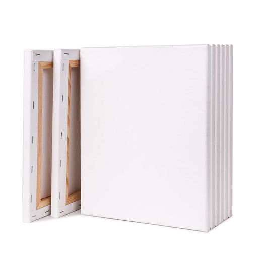 Rakuten - F38枚セットキャンバス張りキャンバスキャンバス画材canvas油絵・アクリル絵に適用(273mm*220mm*8枚)