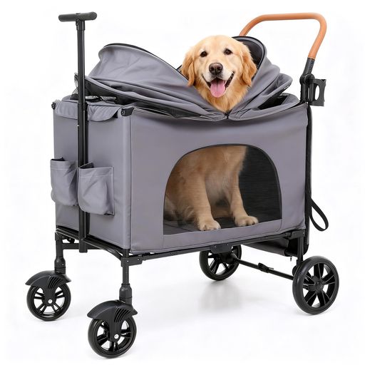 UEEYAC(ユーヤク) 大型犬カート ペットカート 大型・中型・多頭犬飼い向け 耐荷重8...