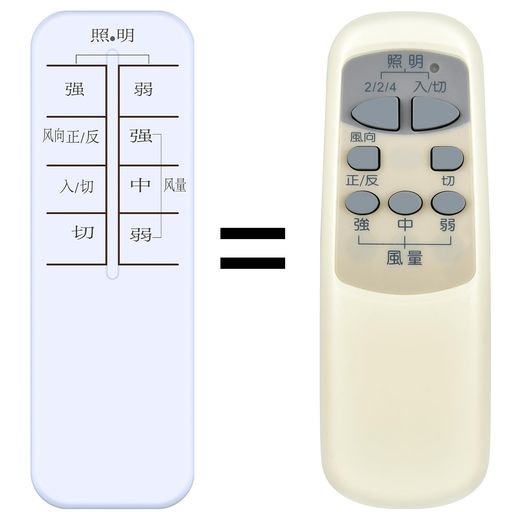 Rakuten - CLVIZCXOMシーリングファンリモコンforVINEXV-4D4AB-RQ(CH2)用