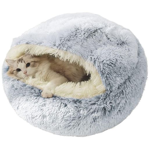 暖かくて洗えるペットベッド 【半閉鎖式の柔らかい半包み型の猫の寝床】猫がかくれんぼ好きの性格による新品を作り、ぐっすり寝れる丸型の貝殻の猫ハウスです。ドーム型の可愛いデザインで、見ていてもほほえましいです。内側と表面が毛足のあるふわふわの素材なので、厳しい真冬の寒い時期は入ると暖かいです。防寒対策に欠かせないペット用品としてお進めます。 【貝殻のような猫用ベッド】猫の眠習みに合う暖かいペットベッドです。縁と底部にふわふわで弾力があるPP綿で詰まって柔か気持ち良いです。潜るが好きな猫なら、ハウスの中に入って、縁に顎のせしてぐっすり眠れます。潜るが大丈夫な子ではないなら、そのままハウスに横になってクッションとして使っても問題ありません。 使ううちにようある質問: ペットがどうしても入ってくれません、どうすれば良いですか。 【仕様参考】直径:直径40~60センチ3サイズあります。サイズは8~20kg以内の猫、犬がお進めます。撮影環境やパソコンのディスプレイなどの影響により色が若干違って見える場合もあります。