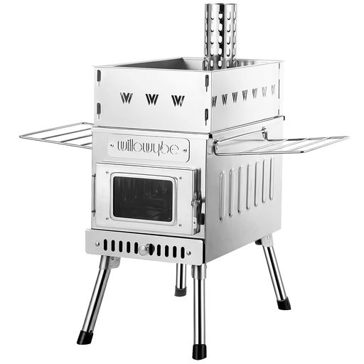 WillowyBe アウトドアサウナ用ホットテントストーブ ― ロケットストーブ式ヒーター...