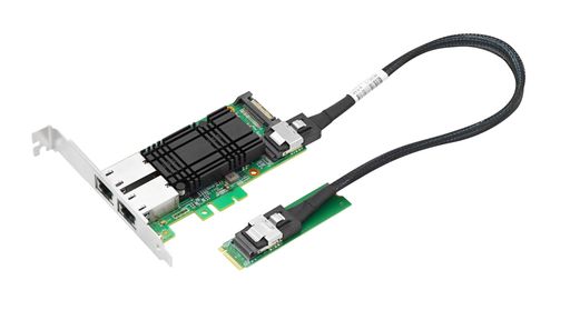 LRES2050PT-2RJ45 10GデュアルポートからSFF-8087/M.2イーサネットネットワークアダプター(lntel X 550ベース)
