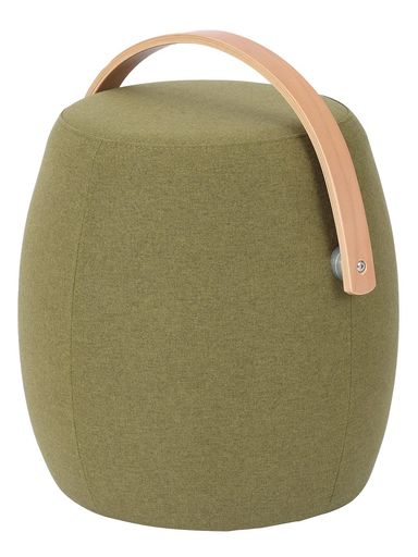 コンフィ(Comfy)スツール椅子オットマンハンドル付き持ち運び北欧シンプル高さ46cmミーティア緑グリーン関家具