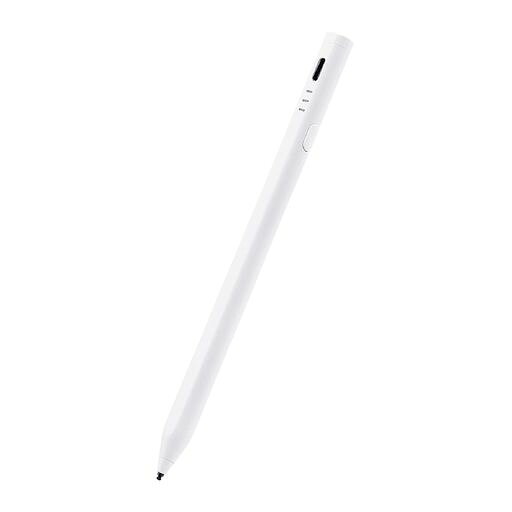 エレコム タッチペン スタイラスペン 【iPad/iPhone/Android スマホ・タブレット各種対応】 iPad モード切替搭載(iPad左右二重線矢印スマホ・タブレット) パームリジェクション対応 磁気吸着 USB-…