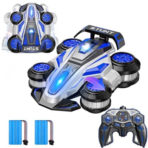 OBESTドリフトラジコンレーシングカーラジコンカースタントカー360°回転左右90度に反転させても走行両..