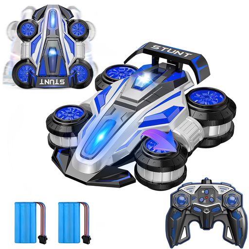 OBESTドリフトラジコンレーシングカーラジコンカースタントカー360°回転左右90度に反転させても走行両..