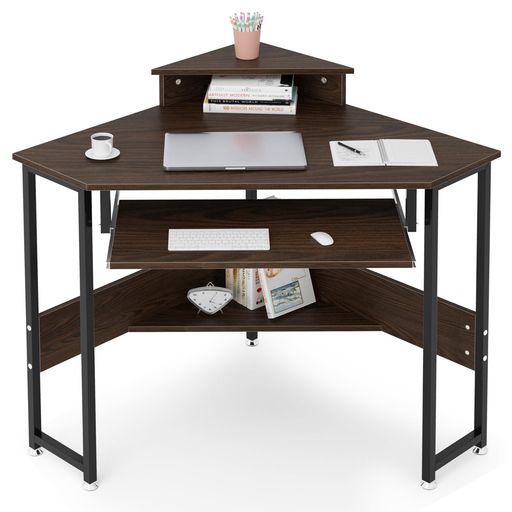 DEWELデスク机コーナーデスクPCデス�