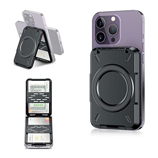 【幅広い互換性】1[MagSafe専用]iPhone 17 シリーズ、iPhone 16 シリーズ、iPhone 15 シリーズ、iPhone 14 シリーズ、iPhone 13 シリーズ、iPhone 12 シリーズ本体、MagSafeケースと直接に使用できです。※iPhone mini/se非対応。2[金属リング付属]MagSafe非対応スマートフォンと通常携帯ケースは付属金属リングが後ろに貼るだけでも利用できます。 【カード収納機能&amp;スマホスタンド】財布は持ちたくないけど、iPhoneとクレジットカードだけで身軽に出かけたい人におすすめます。MagSafeスマホカードケースとして、「最大4枚」カード(クレジットICカード、IDカード、免許証、名刺、お札など)を収納できます。カード収納しながら、スタンドとしても使え、スマホを縦/横に置いて立て掛けることが可能です。カード入れにスマホを近づけるだけで固定できるので付け外しが簡単です。
