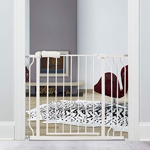 (FairyBaby)ベビーゲート取付幅86-98cm高さ78cm階段上突っ張り式オートクローズ機能扉開閉式赤ちゃんゲ..