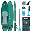 WOWSEATrophyT2サップインフレータブルスタンドアップパドルボード10.6’(320cm)x32”(80cm)x6”(15cm)安定性SUPボードヨガ...