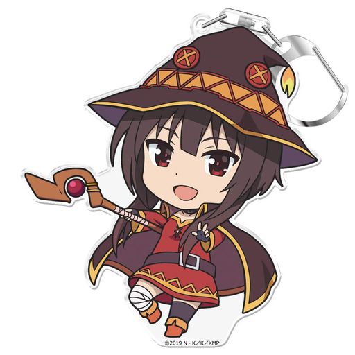 乐天商城 - 映画この素晴らしい世界に祝福を!紅伝説ぷにこれ!キーホルダー(スタンド付)めぐみん