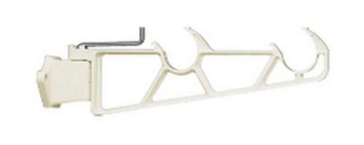 仕様:横収納型・横型ブラケット 材質:アルミダイカスト(ADC-12) 寸法(mm):全長:380・取付穴:11φ 仕上げ:合成樹脂焼付塗装