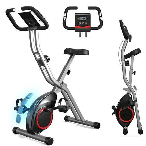 【16段階負荷のマグネット式フィットネスバイク】本エアロバイクはマグネットの抵抗システムを搭載し、20dB以下の静かな動作を実現します。非摩擦式マグネットですから、静かで滑らかに負荷を調節できます。初心者からプロまで、さまざまなトレーニング...