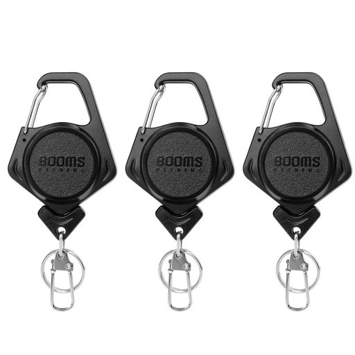 【仕様】素材:ABSプラスチック製ボディと高強度ナイロンコードを採用、サイズ:9.9cmx4.5cm、重さ:18g、耐荷重:103g、リール長さ:70cm、色:ブラック 【軽量で持ち運び便利】手のひらサイズのコンパクト設計で、ポケットや小物ポーチにすっきり収納。リールキーホルダー小型として日常からアウトドアまで携帯性抜群。 【伸縮自在】70cm伸縮ナイロンコードが丈夫で耐久性に優れ、自動巻き取り機能で快適操作を実現。フック部分が360度自在に回転式でアイテムを取り出しやすく、あらゆる角度からストレスフリーでアクセス可能。 カラビナリール】片手操作可能な大型カラビナ付き、大切なアイテムの紛失・落下を防止。オフィスからアウトドアシーンまで幅広く活躍。 【幅広い応用】下端のクイックリリースクリップとキーリングで、鍵・ICカード・ツール・釣り用具など多様なアイテムを接続が可能。