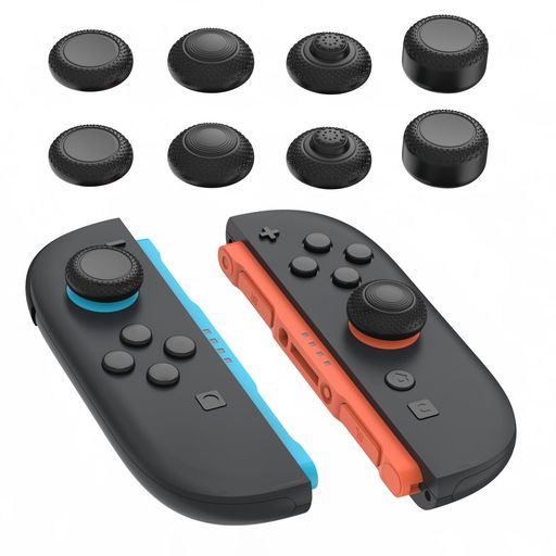 【Switch 2 Joycon専用設計】Nintendo Switch 2用に特別設計されたスティックキャップです。旧型SwitchやOLEDモデルには対応しておりません。 【4段階の高さでカスタマイズ可能】異なる高さ(5.27mm / 7.89mm / 8.88mm / 10.53mm)のキャップ4種を同梱。快適性重視のクラシック形状、グリップ力を高めるドーム形状、FPSに適したハイライズ、操作性を向上させる中央盛り上がりタイプまで、プレイスタイルに応じて選べます。 【革新的な滑り止め加工】サイドに施された特殊テクスチャが指との摩擦を高め、激しい操作中でもズレにくく安定した操作感を実現します。 【柔らかく保護力のあるシリコン素材】柔軟かつ耐久性のあるシリコンを使用し、純正スティックの摩耗や劣化を軽減しながら、長時間の快適なプレイをサポートします。 【簡単装着&amp;しっかり固定】スナップオン構造で、ひっくり返してスティックにかぶせ、縁を押し込むだけで装着可能。装着後もしっかりフィットし、プレイ中にズレません。