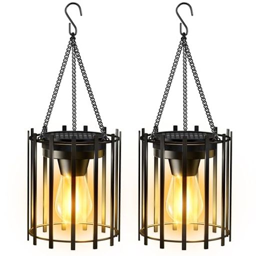 Letmyソーラーライトソーラーランタン屋外IP65防水おしゃれledランタンLED電球色夜明け自動オン/オフ庭..