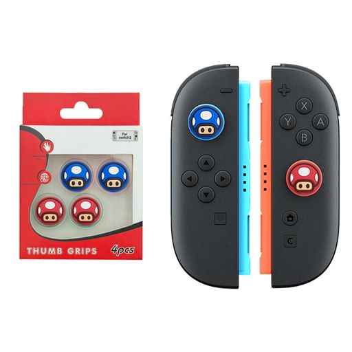 Forswitch2スティックカバージョイコンスティックキャップコントローラーカバースイッチ2用シリコン素材キャラクター全面保護防塵取り付け簡単