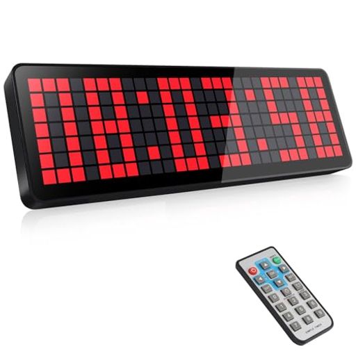 AnExerスポーツタイマーリモコン付き3.3インチ大字壁掛け時計秒付きカウントダウン/ストップウォッチ/..